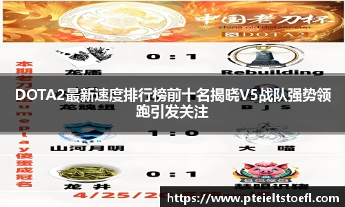DOTA2最新速度排行榜前十名揭晓V5战队强势领跑引发关注